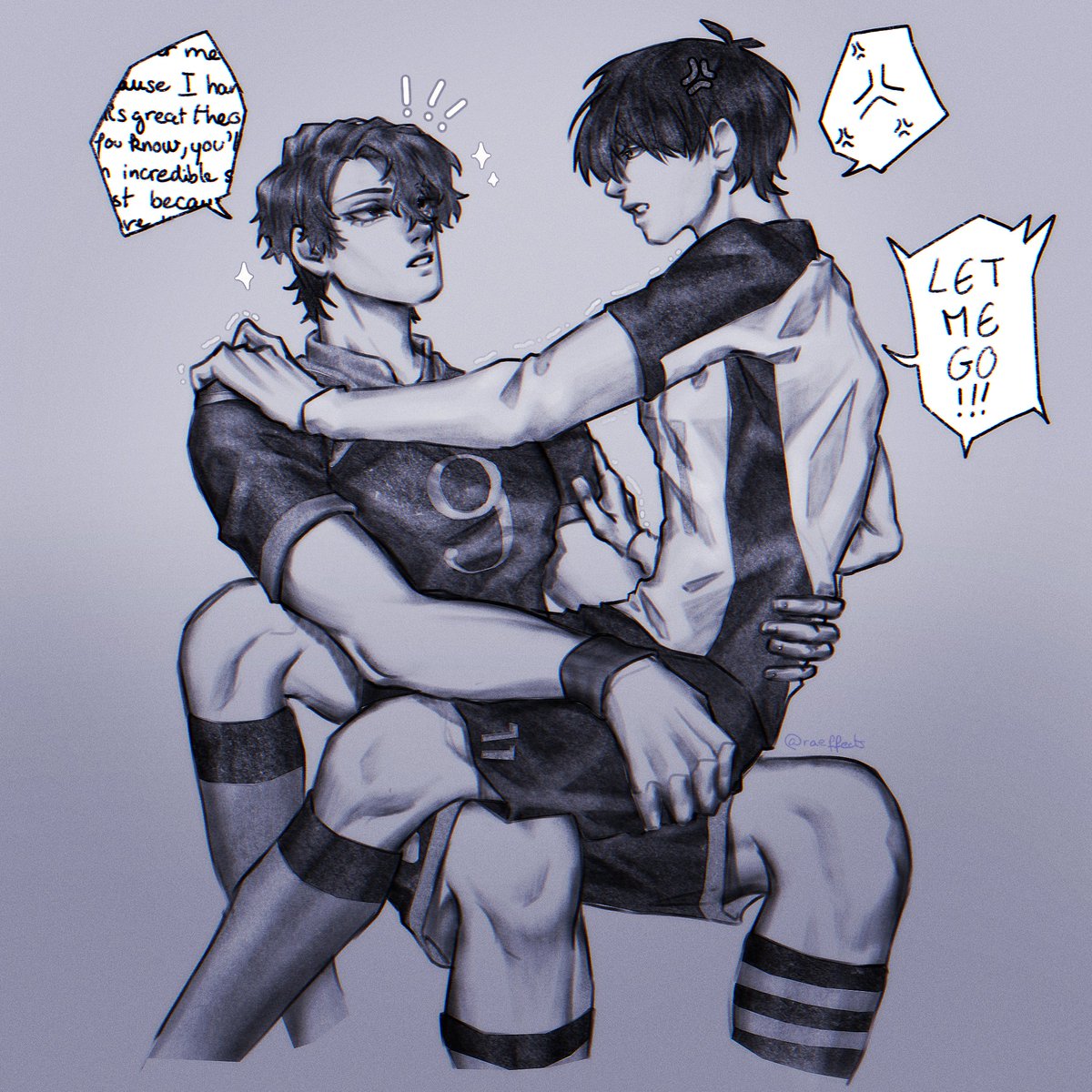 raeffects's tweet photo. to isagi’s greatest misfortune, hugo just couldn’t stfu

#hgis https://t.co/4cBX2iCbuX