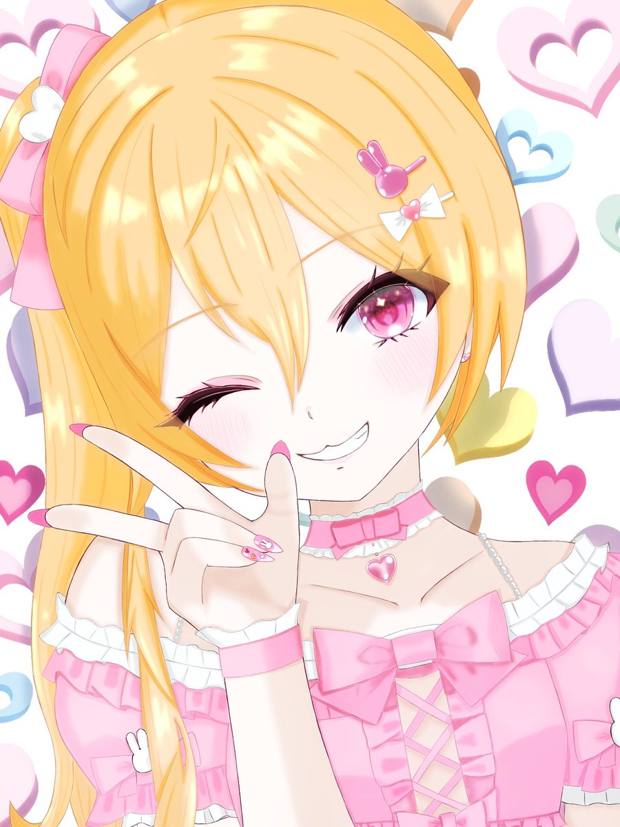 sutera1005's tweet photo. あいどるににさんへのファンアートを描きました！ペイントソフト内でいい感じのフレーム素材を見つけたので今回はフレーム有りと無しで2パターンにしてみました♪

これからも活動頑張ってください！応援してます(≧∀≦)b
#あいどるにに https://t.co/K10a3SsqaL