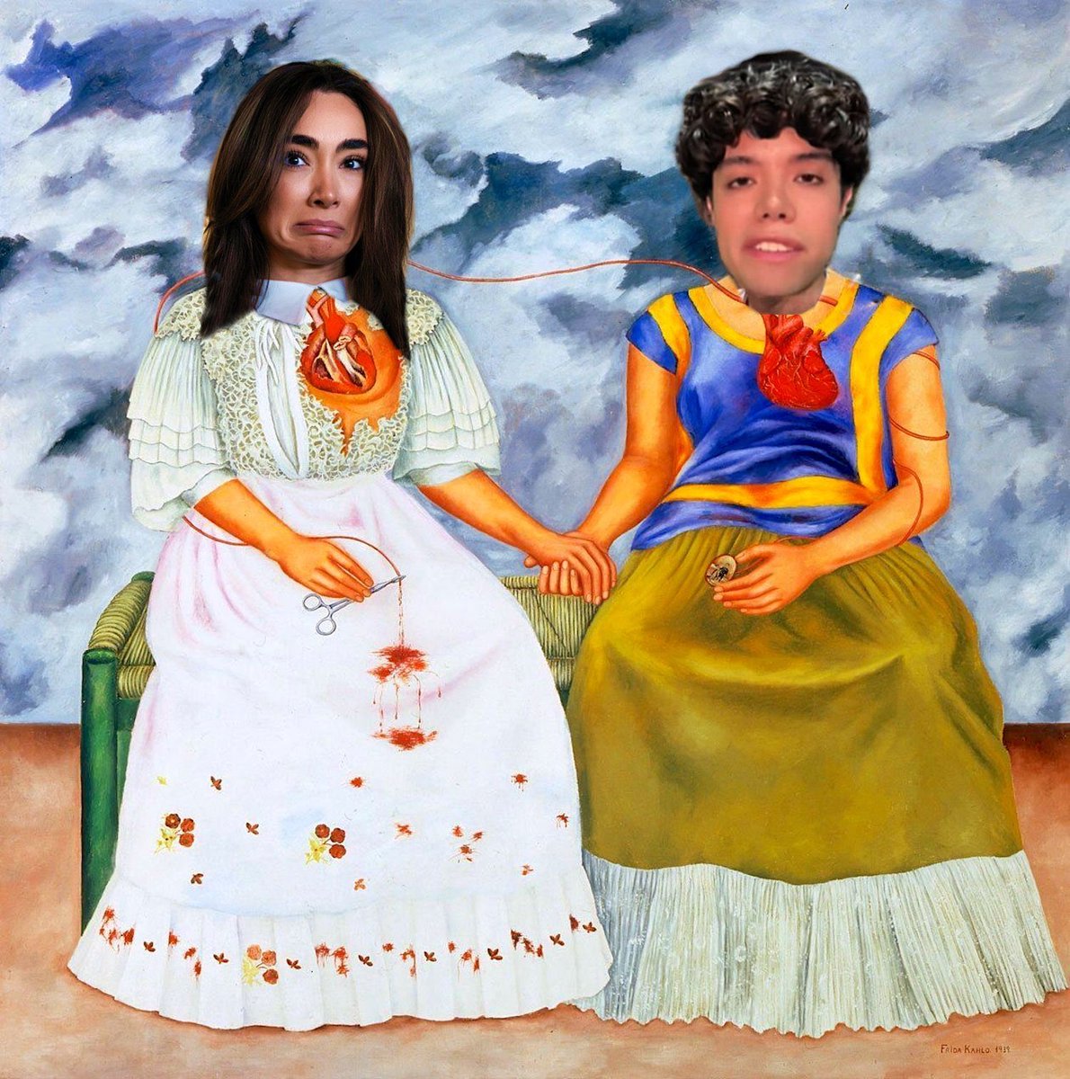 Humanismo4T's tweet photo. Me mega turbo da risa esta pintura de @naattorres1 y la #Ayuwoki 😂

Las que juraban ser apartidistas y voluntarias de @AccionNacional; mientras les pagaban millones de pesos por sus propagandas mentirosas y retrógradas. 

#NarcoOposicionHuachicolera https://t.co/iztNXYoljh