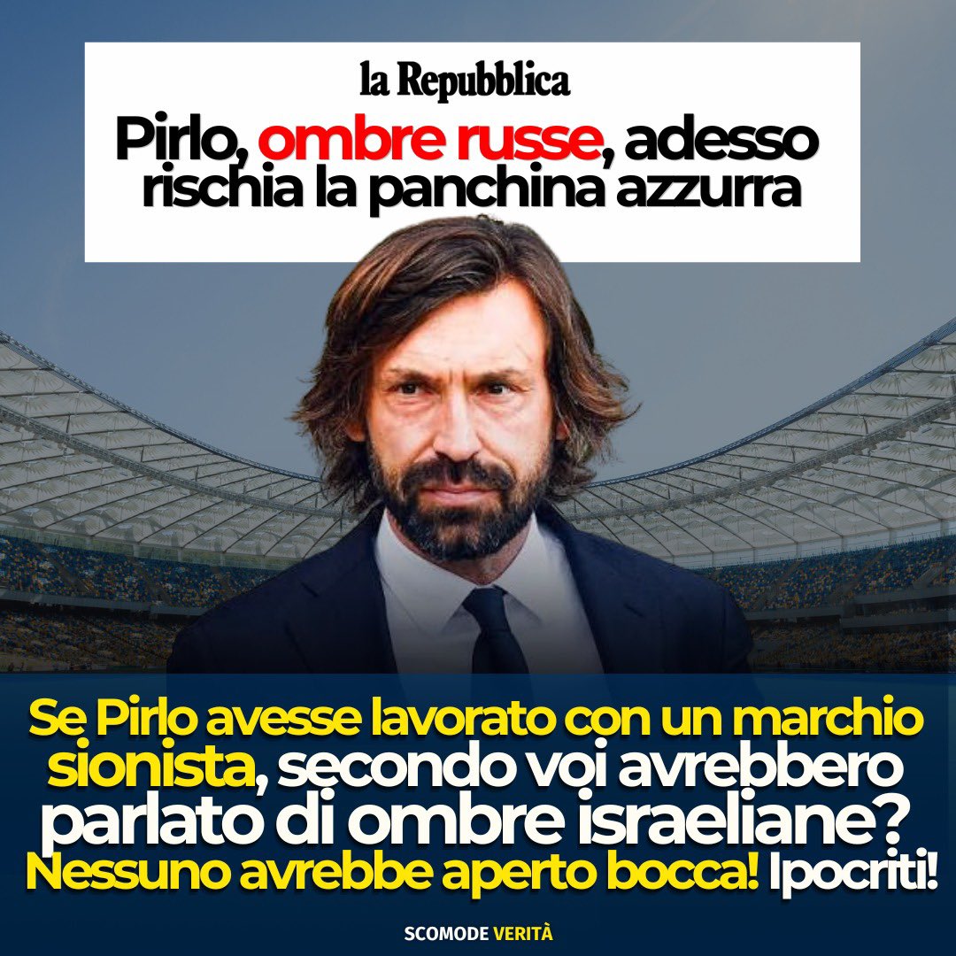 ale_dibattista's tweet photo. Quello che sta accadendo a Pirlo è semplicemente osceno. Leggete qui 👉 https://t.co/lffy9RxLSl e iscrivetevi al mio canale Substack https://t.co/hkqqmXlYmB