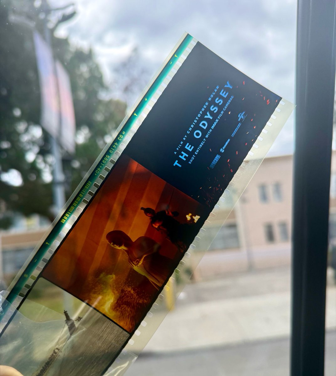 NancyLoo's tweet photo. Not sure if this film strip is handed out at all 70mm IMAX theaters or just at @ChineseTheatres in Hollywood, but what a cool memento! @odysseymovie Must see, btw. So good! https://t.co/vEplmTBzKA