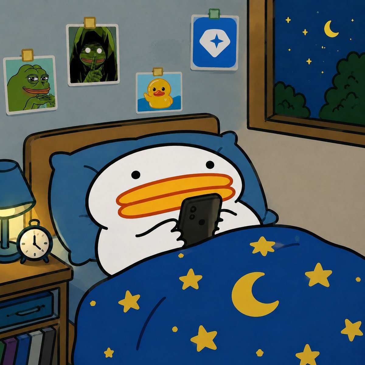 Utiaton's tweet photo. My room is my temple of memes. Good night, friends. https://t.co/5ZfB0Qj7dW