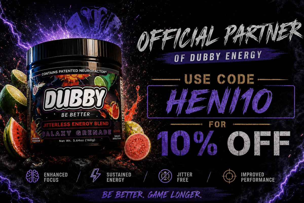 heniful's tweet photo. I am officially partnered with @DubbyEnergy 💯

Use code 'HENI10' for 10% off your purchase 😏

#DubbyEnergy https://t.co/NZeirb8Jtg
