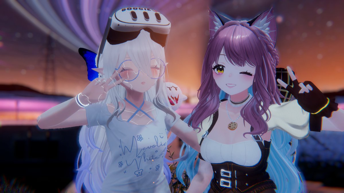 MevolieWhite's tweet photo. Lors de cette semaine il y a eu deux petits évènement, le pyjachat avec ma chère @Endoku_chan et mon karaoké. Je suis vraiment trop contente de vos retour dessus c'était vraiment magique pour moi et ça me rapproche petit a petit de mon rêve d'etre chanteuse.
#Vtuberfr #vtubervr https://t.co/4lsrKaGN36