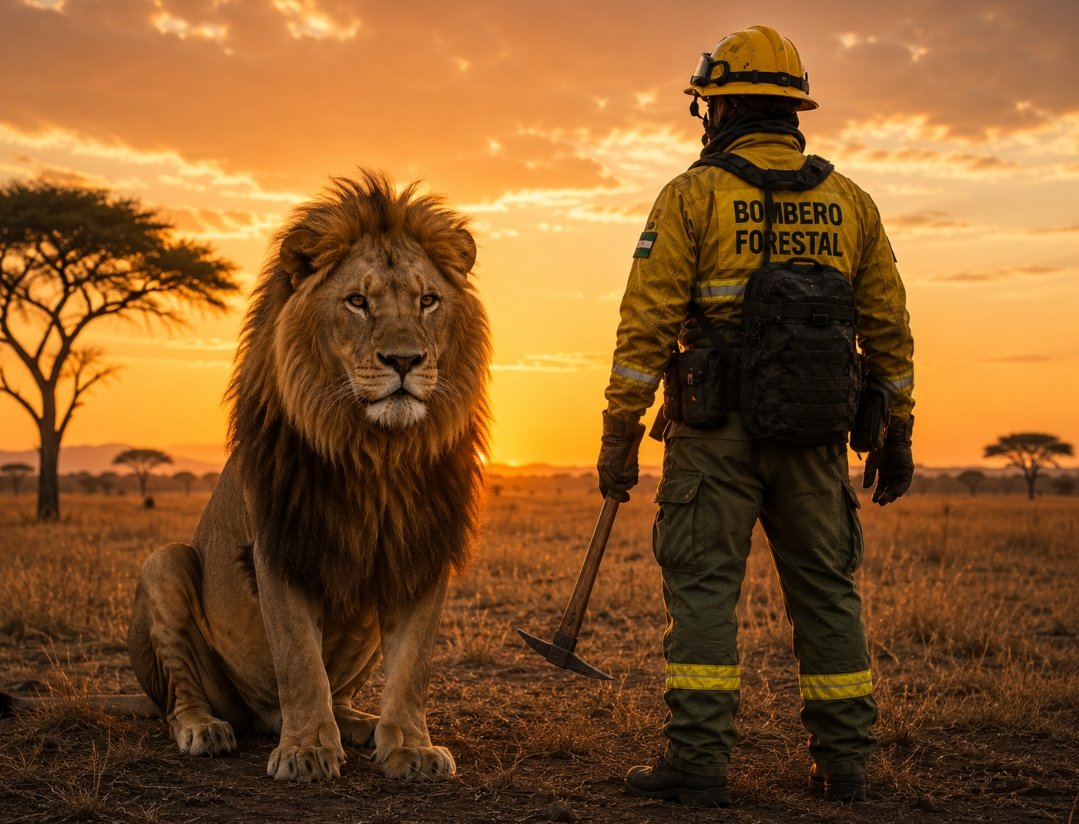 Carlos Sández Bombero forestal tweet media