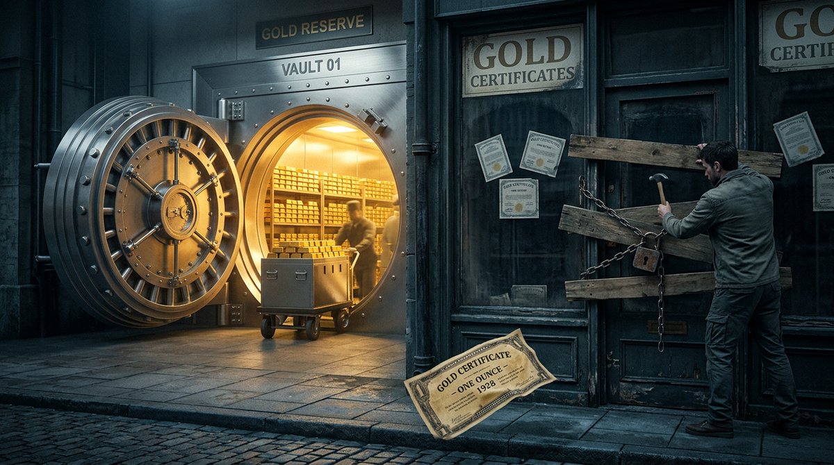 GOLY_ETF's tweet photo. China shut retail out of paper gold. Same moment central banks hit a record 36,664 tonnes.

The most honest central bank signal: what they ban you from buying while they quietly accumulate.

That's not risk management. That's a receipt.

#Gold #CentralBanks https://t.co/fhscZIKuPB
