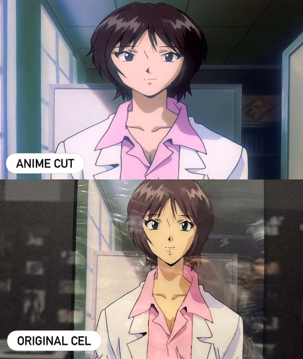 EvangelionShots's tweet photo. Anime vs Cel https://t.co/KmpuhLZJif