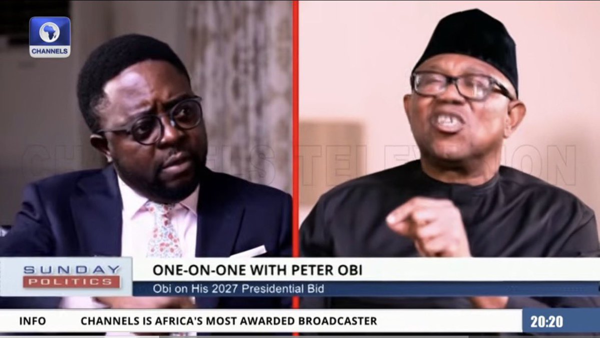 BwalaDaniel's tweet photo. Again as predictable, the interviewer with double standard turned up as a massage therapist,, no balls, no grit, no creativity, no data, and no click bait, yet the interviewee sounded boring with no substance. A thousand media surrogates cannot market him. If e didn’t Dey e didn’t Dey