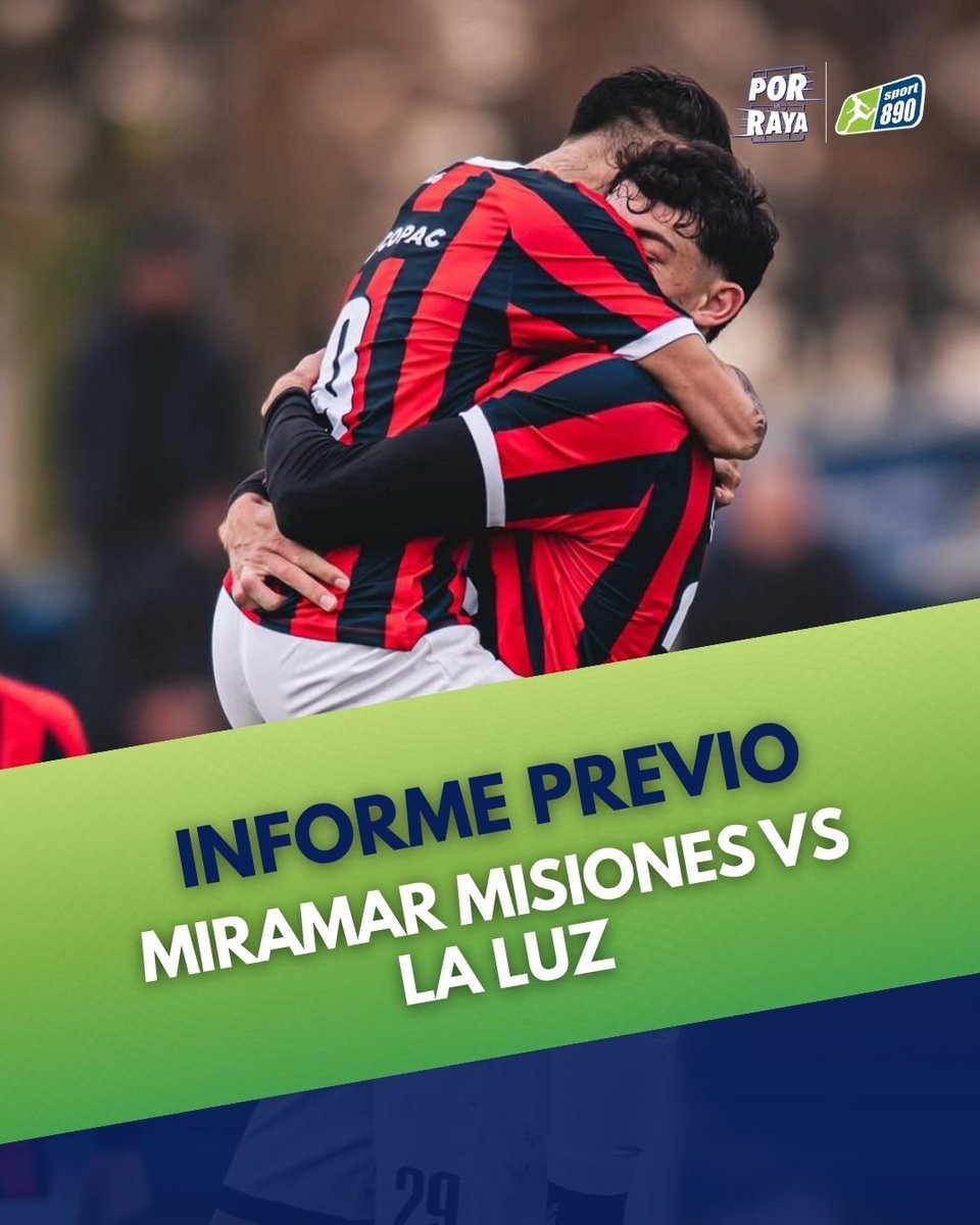 PorLaRaya890's tweet photo. 🔴⚫ Miramar Misiones vs La Luz 🟢⚪

🔙 El último antecedente fue en la B
📆 29/7/2022
🆚 Empataron 1-1
🏟️ Parque Palermo
⚽ Maximiliano Pérez (MM) Cristian Quintero (LL)

📊 Historial en la B
🎟️ Partidos jugados: 9
🔴⚫ Miramar Misiones ganó 3
🟰 Empataron 3
🟢⚪ La Luz ganó 3

✍🏻 @SebaGoicoechea