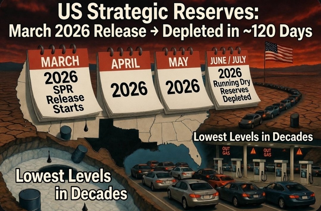 albertgamboa's tweet photo. We're about to run out of our strategic reserve oil here in the US. Guess what we were about to have because of this war in Iran. Yes  higher gas prices! Thanks President Trump! Lame Duck President. When are you going to become desperate enough to let your ego go and take the "L" https://t.co/7EKXUJpiuo