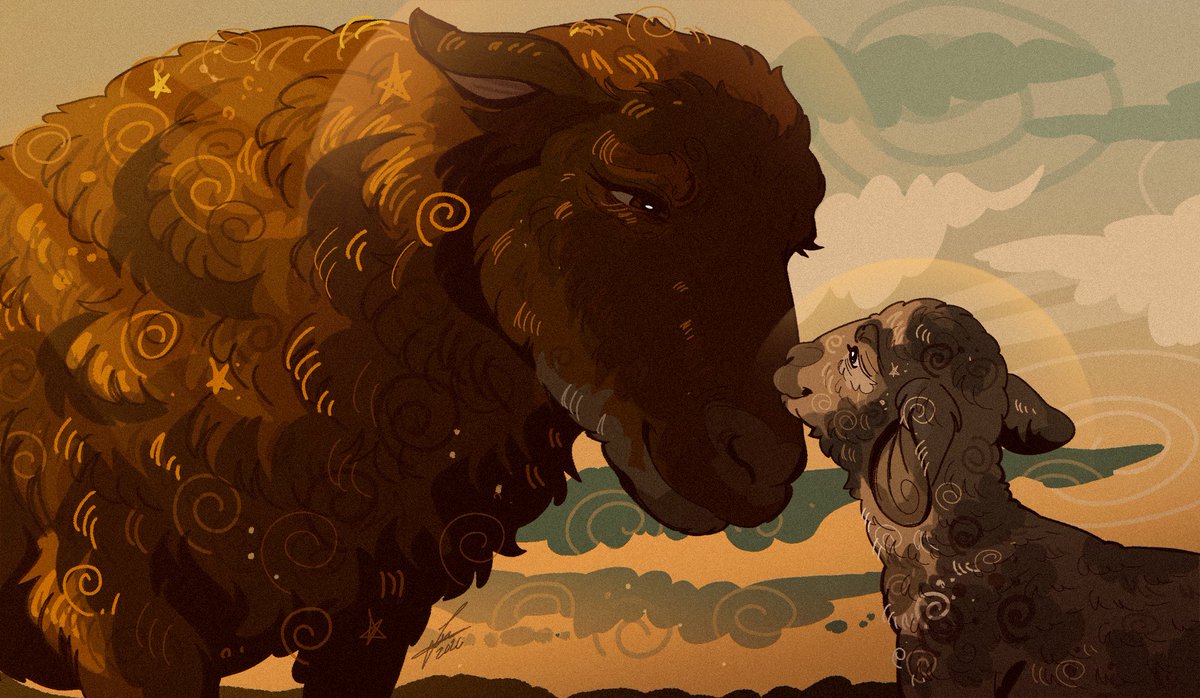 schumisnoopy's tweet photo. the sheep detectives scene redraw 🧡 https://t.co/njdTEdRyIb