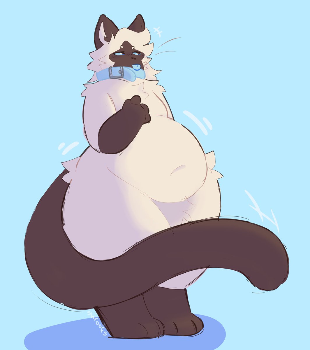 shroofs_'s tweet photo. drew @Natudnvs big beautiful kitty for an art trade ! https://t.co/7sU9Pdscdz