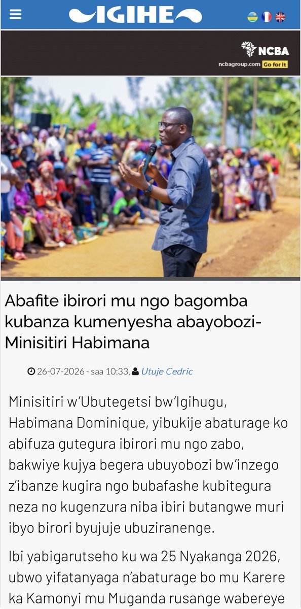 PatrickRugaba's tweet photo. Nakataraza mu #Rwanda Inkotanyi zizakazana! https://t.co/DNJcZT9hq3