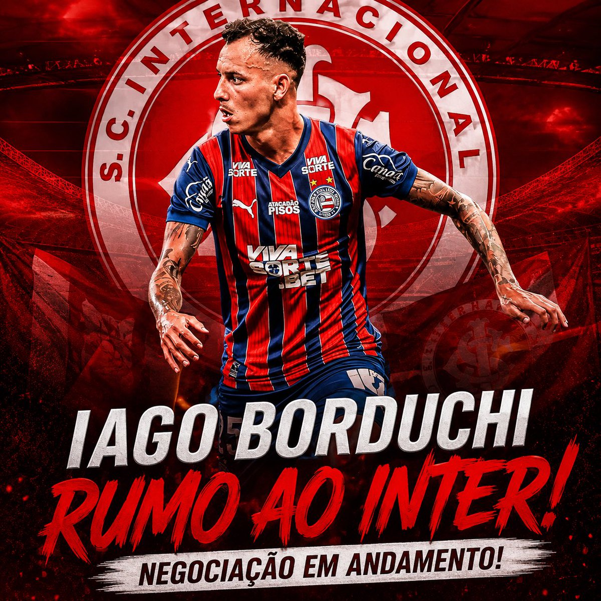 Transfdabola1's tweet photo. Iago Borduchi pode deixar o Bahia!

O Bahia negocia o empréstimo do lateral-esquerdo Iago Borduchi ao Internacional. 

O jogador ficou fora da partida contra o Corinthians por opção, enquanto as conversas entre os clubes avançam.

🗞️  @netoecbtv / @oysantanaa / @marinhojrPUCO https://t.co/BaJedg0GZ8