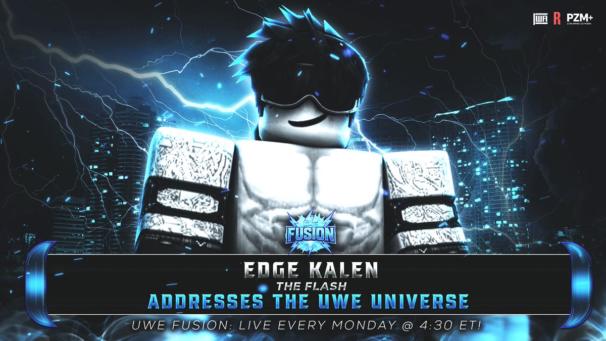 UWEONROBLOX's tweet photo. Tomorrow on FUSION ⚡️

@Edge_Kalen is LIVE!

@cinsoul_ VS @m1ckmav JRHC N1C 

@notamiriii VS #OwenMyers 

@dunkordrop &amp; @santeriuh FACE TO FACE.

AND MUCH MORE..
TOMORROW NIGHT 4:30PM EST ‼️
#UWE2026 https://t.co/ZNajSXRlbH