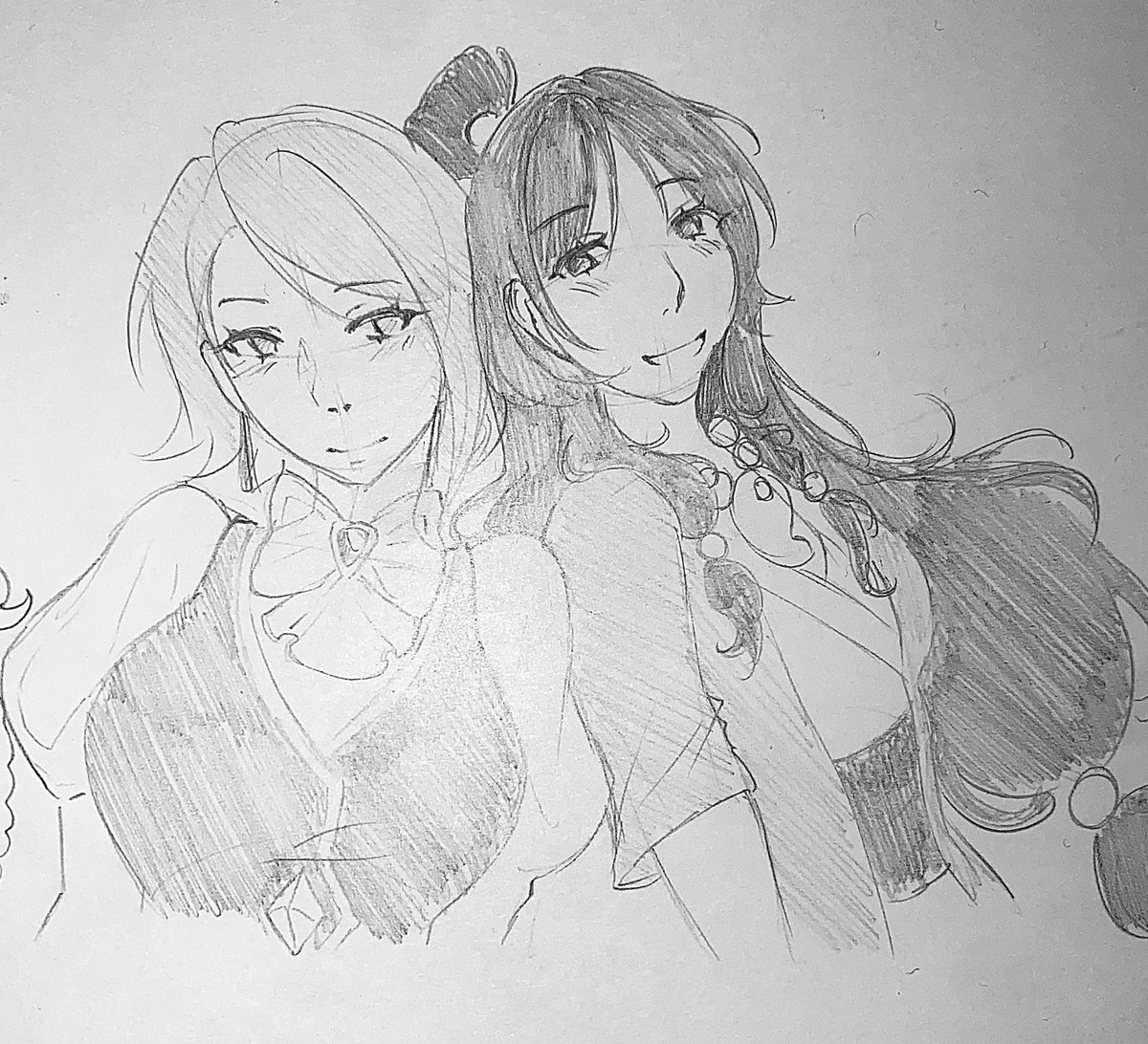 IcanaTheSkibidi's tweet photo. Can’t believe this entire drama was a little over a year ago now😭😭

Anyway, heres a redraw I made of the two!! ^_^ and a better picture of the of art bc I kept it LOL 
#franmaya #aceattorney #gyakutensaiban https://t.co/990uwRKdeW