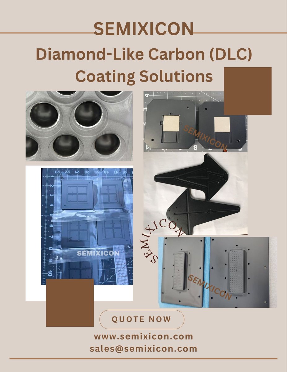 AdrianZhang568's tweet photo. SEMIXICON:Diamond-Like Carbon(DLC)Coating Solutions
#DiamondLikeCarbon #DLC #DLCCoating #ThinFilmCoating #SurfaceEngineering #WearResistantCoating #LowFrictionCoating #Tribology #SemiconductorEquipment #WaferChuck #CeramicChuck #ElectrostaticChuc #VacuumChuck #WaferCarrier #MEMS https://t.co/HaEAXDuXvy