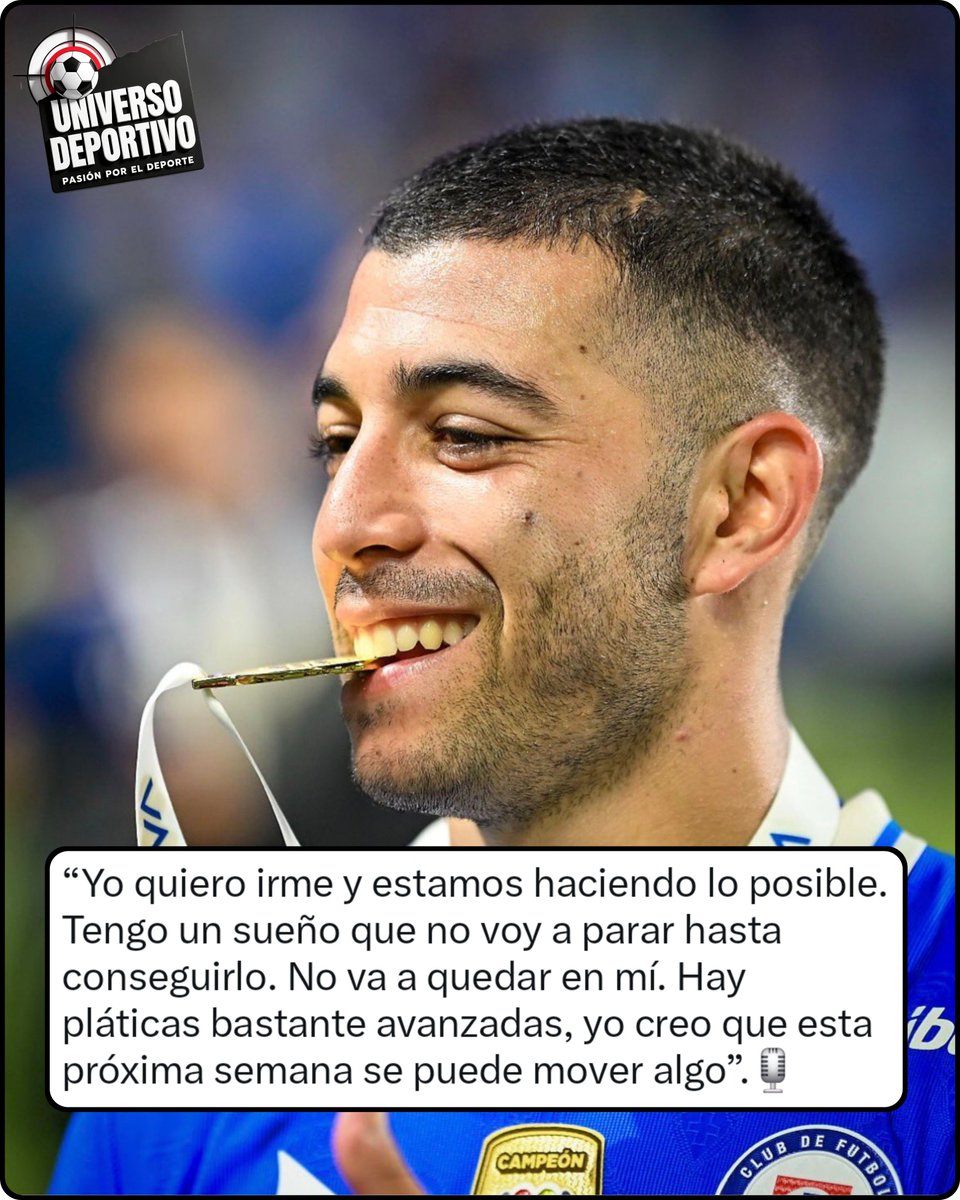 UnivDepo's tweet photo. Erik Lira 🇲🇽 sueña en cumplir su objetivo de jugar en Europa.

Hasta el momento no ahi ninguna oferta formal por parte de algun club Europeo al Cruz Azul.

#ErikLira #CruzAzul #futbolmexicano https://t.co/IHT4xYs4AE