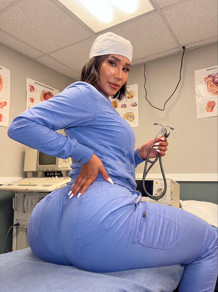 AnnaWestbgo's tweet photo. Is it medical negligence if scrubs fit this good? 🩺✨ #LA #Vibes https://t.co/qgdg5hTdah