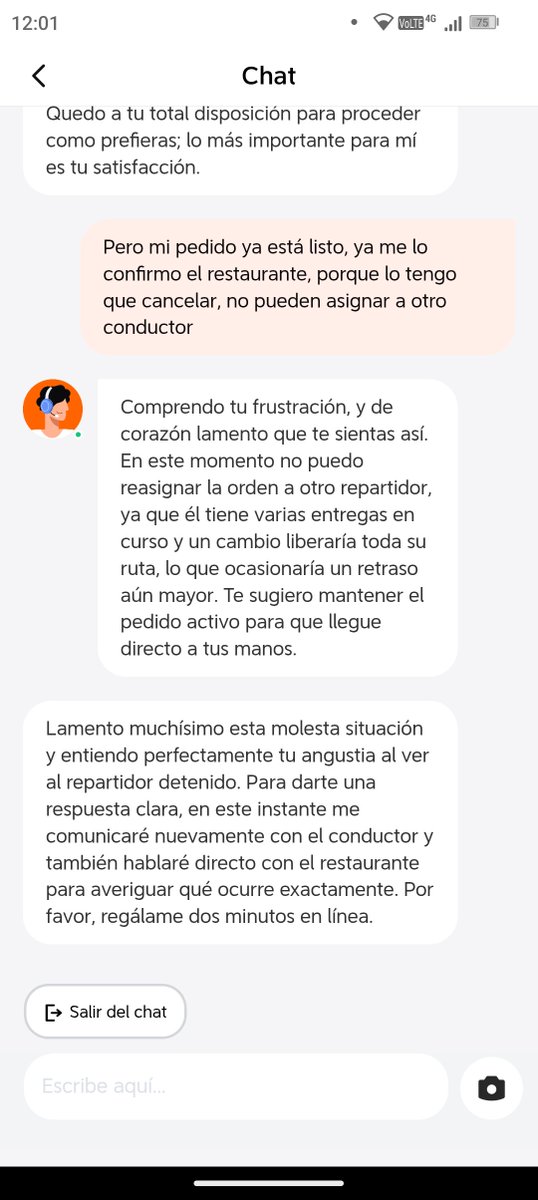 Salsero601's tweet photo. @Profeco como puedo hacer una queja contra @DiDi_Mexico no cumple con sus entregas, asigna muchos pedidos a un solo repartidor retrasando aún más la entrega, el restaurante ya me contacto que tiene el pedido listo. https://t.co/OG3DXZLT4S