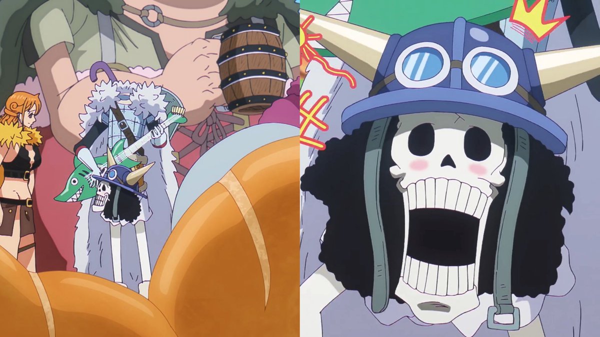 shusueiztk's tweet photo. Wait… since when could Brook just take his head off? 😭💀 https://t.co/O9DPUYcjrB