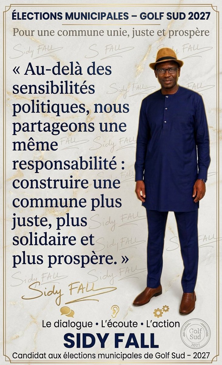 SidyFALL5's tweet photo. La mairie de Golf Sud mérite, mieux je m'y engage dès maintenant ! https://t.co/OSlYC5bswm