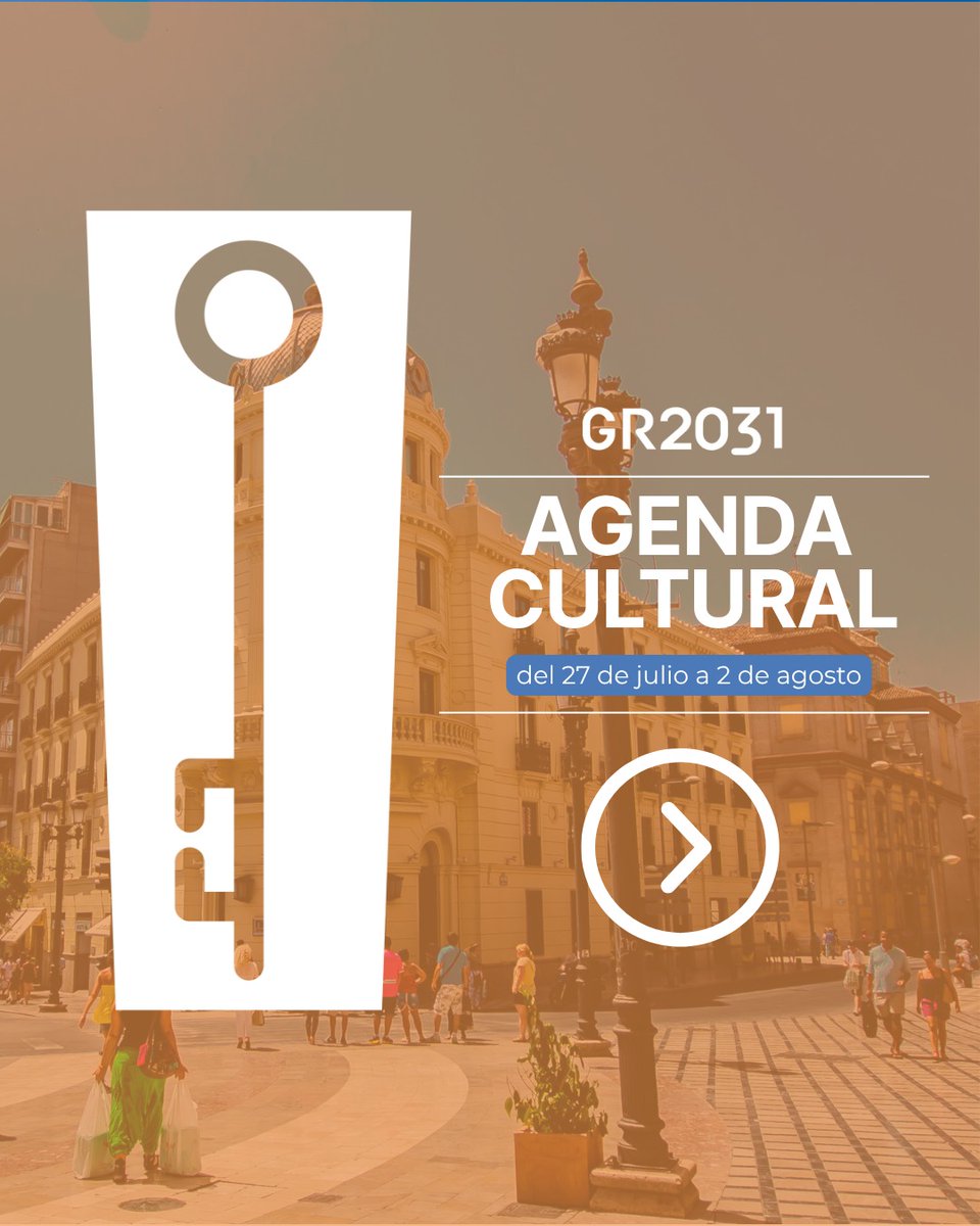 2031Granada's tweet photo. AGENDA CULTURAL | Granada del 26 de julio al 2 de agosto🎶
📅 Descubre todo lo que puedes vivir en nuestra agenda cultural y no te pierdas nada. 💬 Si conoces alguna actividad que no aparezca, cuéntanoslo en comentarios.
#Granada2031 #GranadaTransforma #GranadaInspira #CEC2031 https://t.co/q1u8Qxe6YQ
