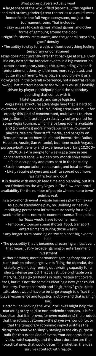 Free_Cha_Ching's tweet photo. @msalsberg @KatieStonePoker Why do you think a majority of the WSOP poker players would prefer Texas over Vegas? https://t.co/raU6kI4DgE