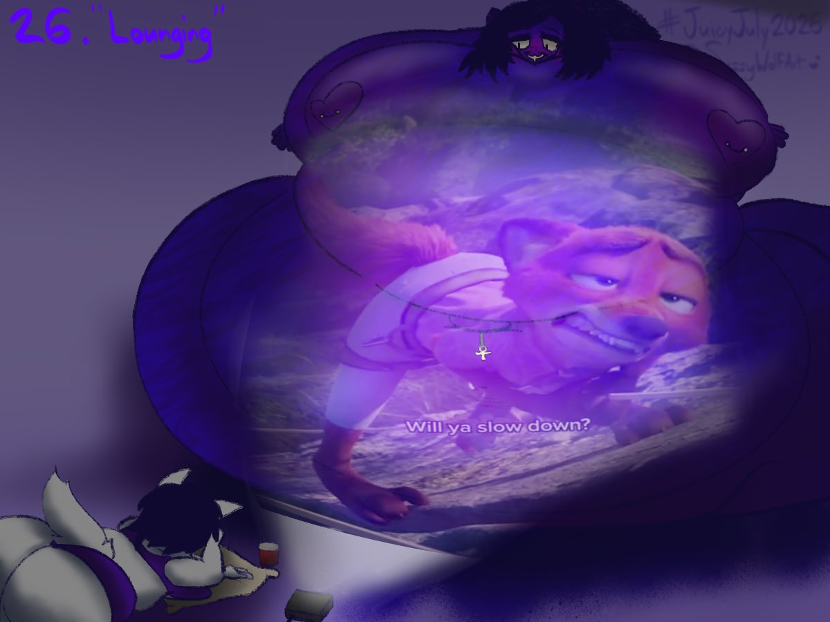 SussyWolfArt's tweet photo. 🫐 Day 26: “Lounging”

The best form of aftercare for this huge satisifed berry,,Also, what is this scene right now?

Character by: @BorosKoro 

#juicyjuly2026 #juicyjuly #blueberry #inflation https://t.co/nYhPc1wW6z