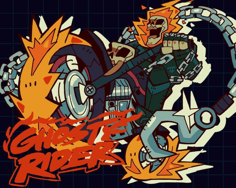 ItsFlapjax's tweet photo. Exited for the New Ghost Rider movie #art #fanart #ghostrider #marvel https://t.co/XE8cw08YTy