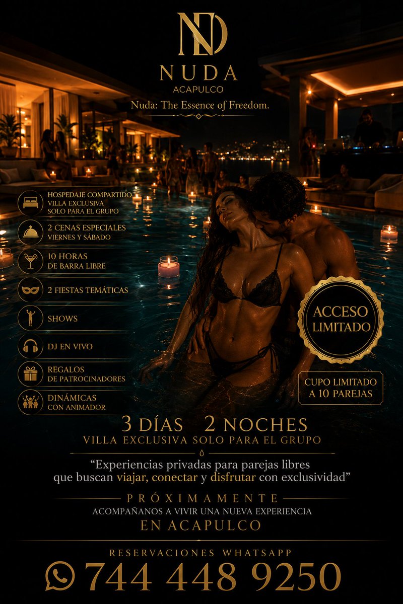 NUDAExperiences's tweet photo. PROXIMAMENTE NOS VEMOS EN ACAPULCO 🌙🔥 https://t.co/flIqKqXoFU