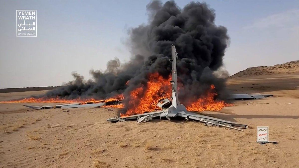 ShaykhSulaiman's tweet photo. BREAKING: FIRST IMAGES OF THE TURKISH MADE SAUDI ARABIA DRONE SHOT DOWN BY ANSAR ALLAH OVER THE AL-JAWF PROVINCE https://t.co/g6uXJ8KEYt