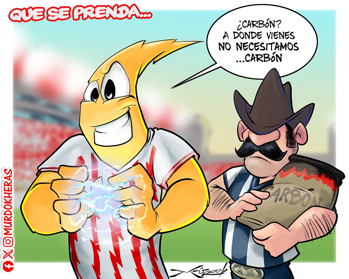 ClubNecaxa's tweet photo. Que se prenda esto… 🏟️
¡Por un partido electrizante, Rayos! #NECvsMTY
#CartoonNecaxa ⚡️ @murdokheras https://t.co/ANH5zlresW