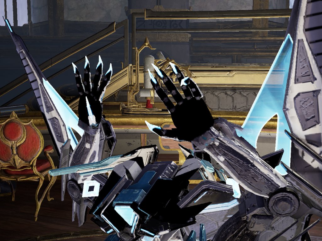 Kowaii_0's tweet photo. Zephyr Harrier skin will forever be one of my favs in the game, so much cool details! (A lil bad quality bcz playing on ipad)
#warframe #captura https://t.co/Q2CGiHJ8nU