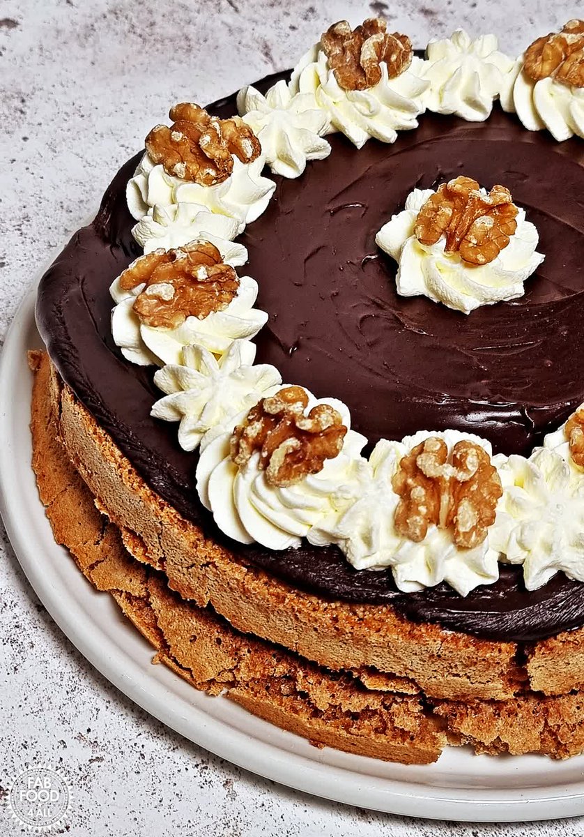 FabFood4All's tweet photo. Walnut Mocha Torte (Gluten-free) is perfect for lovers of walnuts, chocolate, and coffee. This crispy, chewy cake/dessert is ideal for any special occasion. Warning, you will be showered in compliments! https://t.co/AHQxT7BdlJ #cake #dessert #walnut https://t.co/LAzlnbaOtm