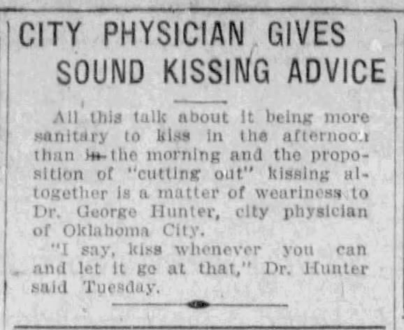 HorribleSanity's tweet photo. And now for a word from the world of science.  (The Oklahoman 1920, via @_newspapers) https://t.co/vyPrb1lPya