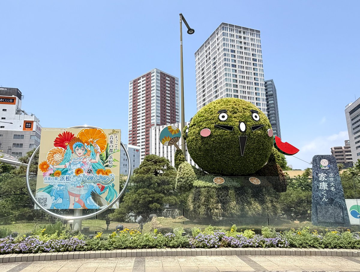 Neruton244's tweet photo. 世界的ですもんね
乗るしかない このビックウェーブに

という訳で #マジカルミライ2026 in浜松参加です
この週末、浜松の街中は
徳川家康公の旗隣に初音ミクの看板があったりと
初音ミク成分マシマシでした🎵 https://t.co/dvYTWQryNI