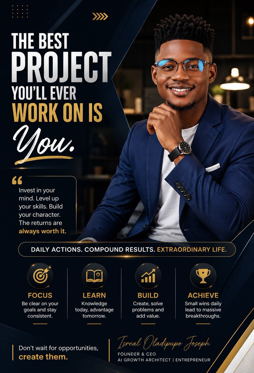 EEasywealth's tweet photo. The greatest investment you'll ever make is in yourself.

#GrowthMindset #PersonalDevelopment #SuccessHabits #Leadership #Entrepreneurship https://t.co/B9fM6sB6Ah