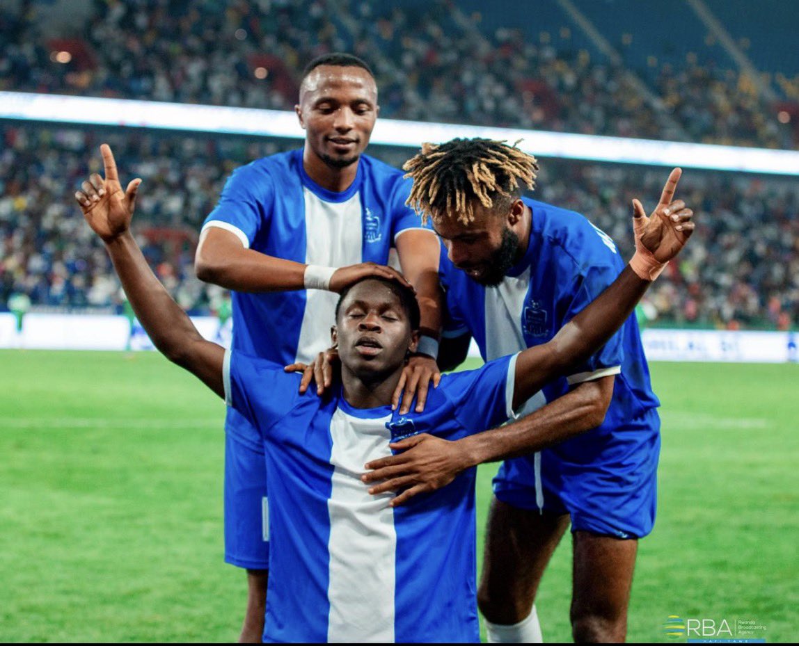 rigogaruth's tweet photo. Ikipe ya #RayonSports itangiye neza irushanwa rya #CECAFAKagameCup2026 itsinda ikipe ya KVZ ibitego 2-0 bya Junior Kameni kuri penariti na Muhoza Daniel. https://t.co/icUTcCDzBr