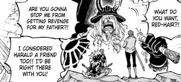 Foralia_dreamer's tweet photo. Shanks from the newest chapter! ❤️
He has such a way of showing empathy with a calm demeanor, even though he's hurting too, knowing what happened to Harald. 💗
I can always count on my man like this when I get upset too. ❤️‍🩹 https://t.co/zATmwqOYly