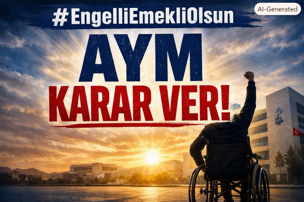 engelliyizcomtr's tweet photo. AYM KARAR VER

#EngelliEmekliOlsun https://t.co/g2dQloQTZR