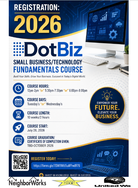 CSNDC's tweet photo. The CSNDC Computer Learning Center is now accepting registrations for our July–October 2026 courses!
Students have the opportunity to be in person or virtually and gain valuable technology, digital literacy, workforce, and computer skills in a supportive learning environment. https://t.co/DFfaiWApVq