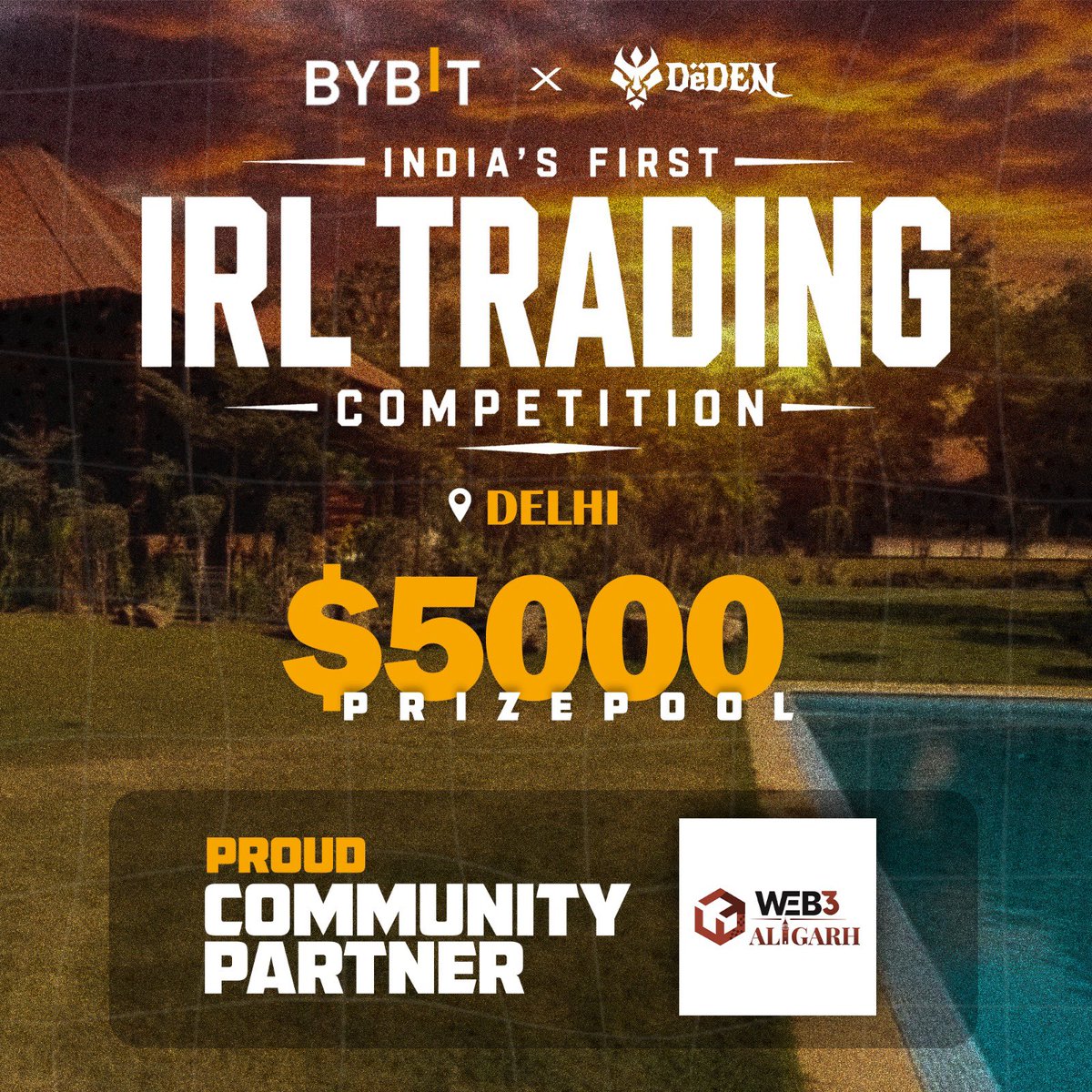 Web3Aligarh's tweet photo. Web3 Aligarh is excited to announce our Community Partnership with India's First IRL Trading Competition!🇮🇳

In collaboration with @BybitSouthasia × @TheDeDenn 

This event brings together traders, creators, founders, and the Web3 community for an unforgettable experience. https://t.co/d3UDRVvNZy