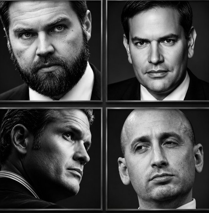 Judith_Rodneyi9's tweet photo. JD Vance.
Marco Rubio.
Pete Hegseth.
Stephen Miller.

THESE ARE 4 GUYS WE NEED TO RALLY AROUND.THEY ARE THE FUTURE OF THE MAGA MOVEMENT. https://t.co/tJjswBbGrS