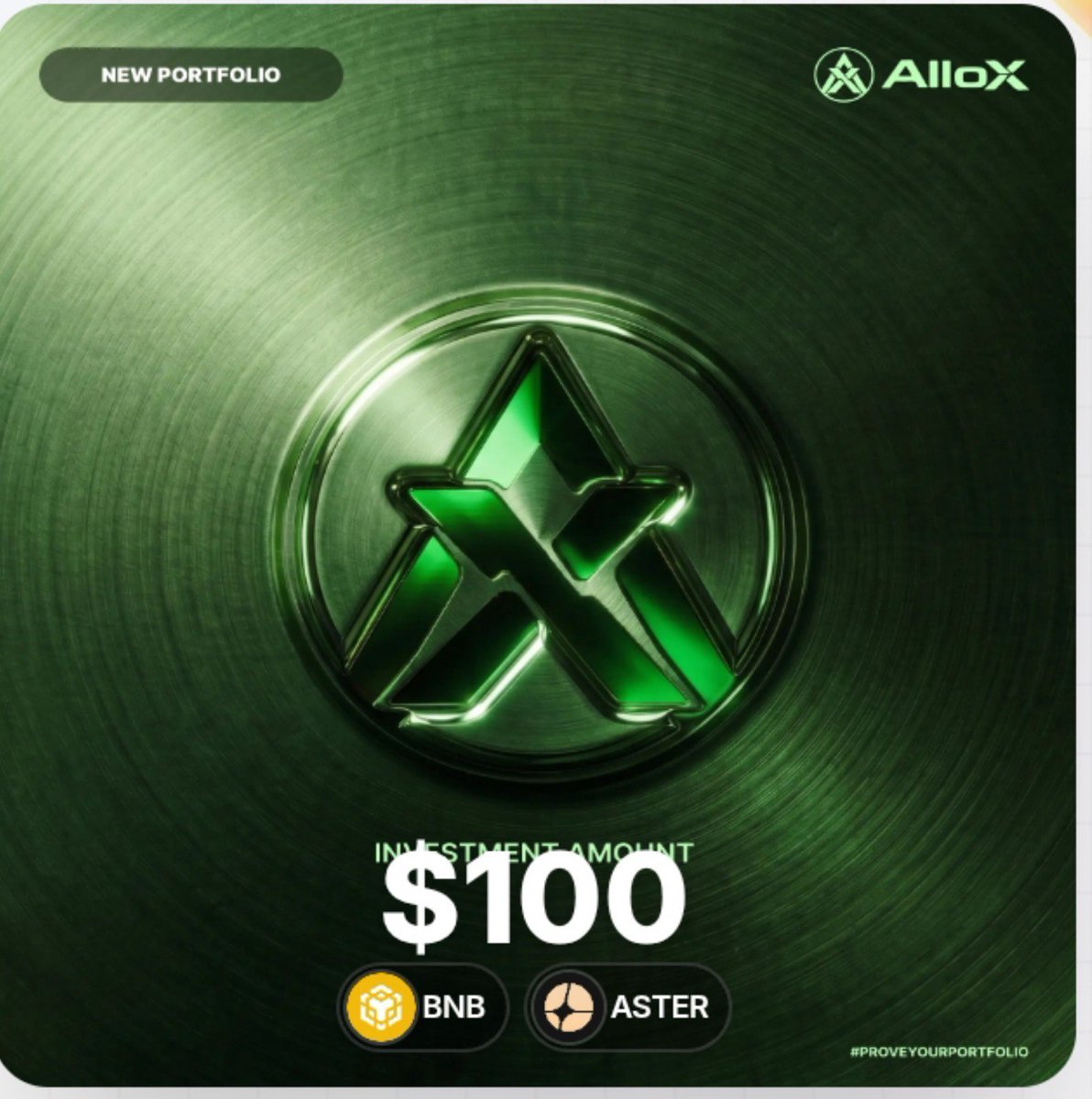 MuhammadAd8813's tweet photo. I Just created a new portfolio on  @alloxdotai 
Not chasing hype, but letting AI allocate capital in a smart, logical way fully on-chain and transparent.Feels good to let technology help manage risk instead of trading purely on emotion.Shared the card #ProveYourPortfolio #AlloX https://t.co/ADVYoJoBuf