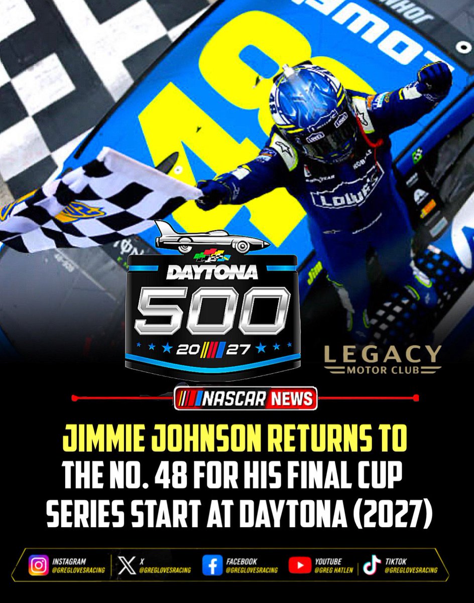 everyboylr's tweet photo. I have so many questions, but I’m definitely excited about this. So awesome @teamhendrick approved this. (And saved us from the number 13) 

#nascar #nascarracing #nascarnews #jimmiejohnson #48 https://t.co/vdAcXlaZBP