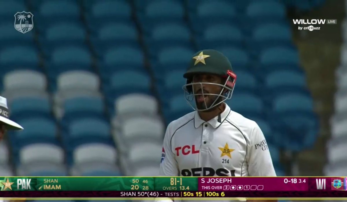 CallMeSheri1_'s tweet photo. FIFTY FOR SHAN MASOOD IN 46 BALLS. https://t.co/fZKD5d3LCg