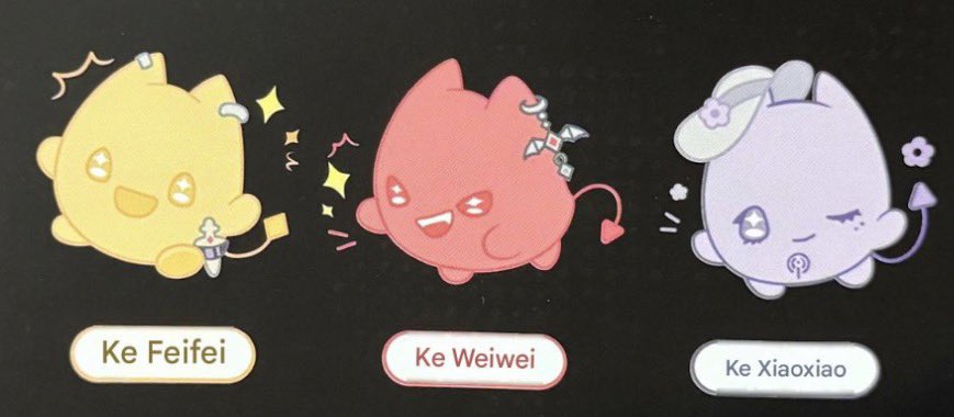 xiafeimous's tweet photo. THEY HAVE NAMES 😭🧡❤️💜 https://t.co/qzH8VwLcjM