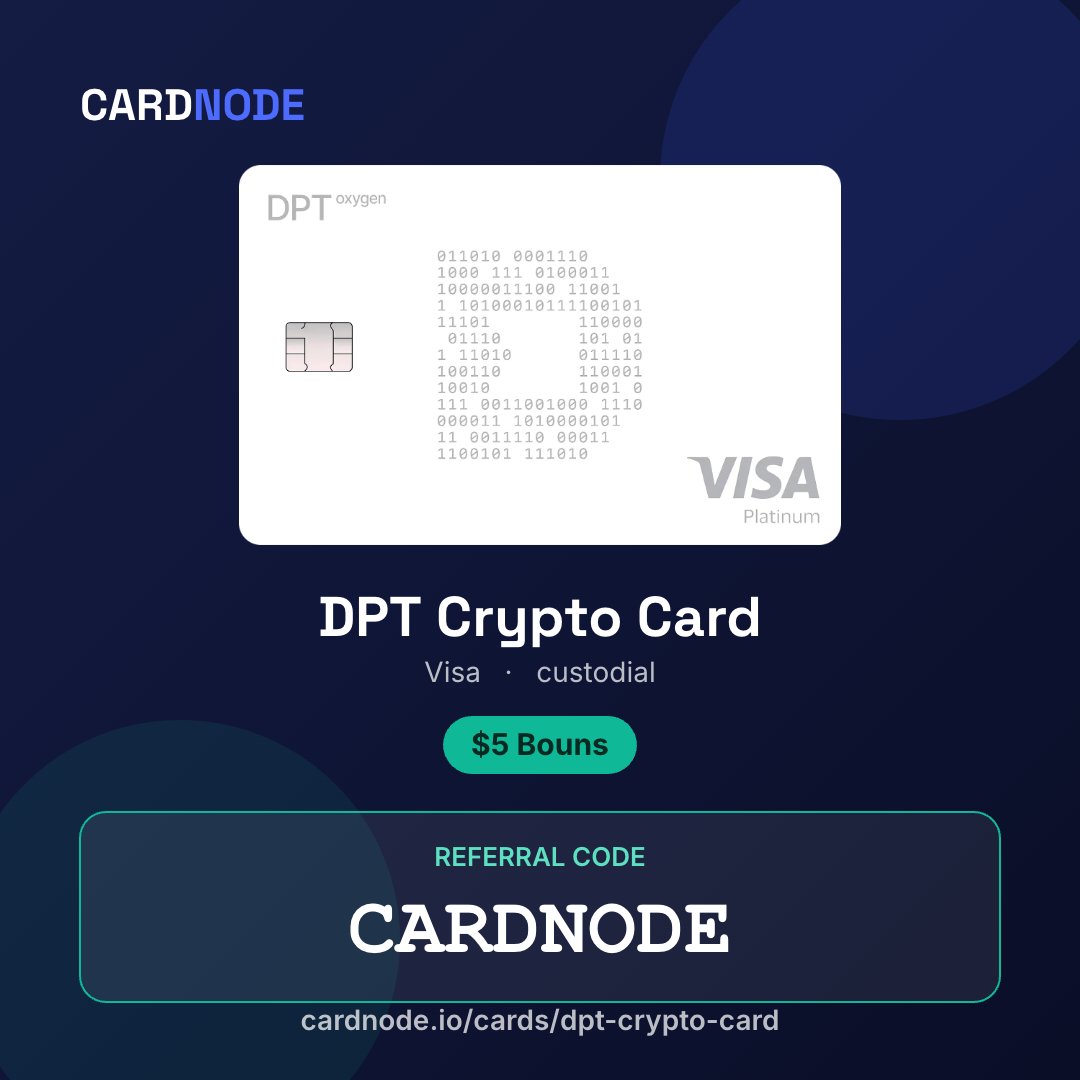 cardnode's tweet photo. 💳 The crypto card collection keeps growing.

Welcome, @DptPay Oxygen Card. 👋 https://t.co/ndcE2GM3aS