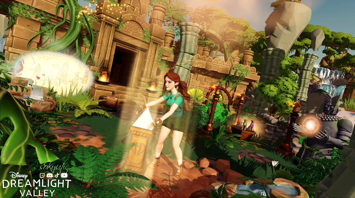 soKyutie's tweet photo. En mode Lara Croft pour le défi de cette semaine : Reliques Légendaires 🏺

• #DDV #DisneyDreamlightValley #Dreamsnaps https://t.co/zHT3m8vDCE